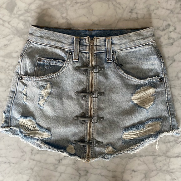 jean skirt size xs or s - Picture 1 of 4
